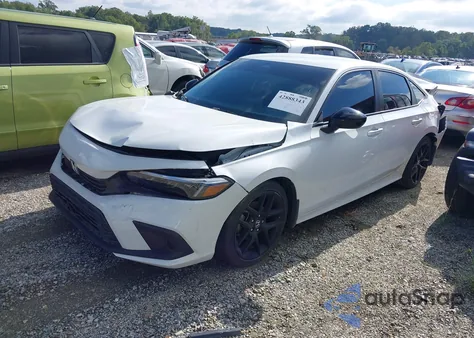 2022 Honda Civic Sport z USA, uszkodzony, nr VIN 2HGFE2F51NH539984